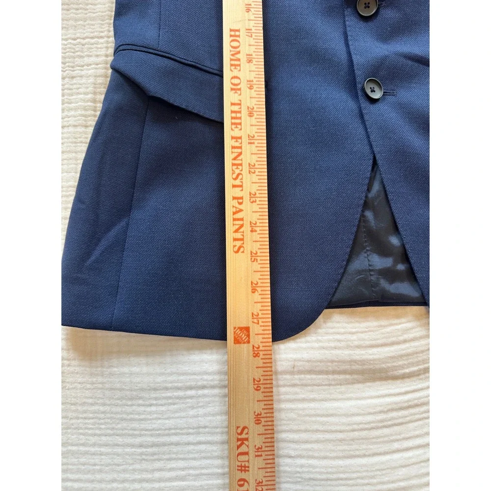 Hugo Boss Wool Suit 36S Jacket 32R Pants Navy Blue 2-Piece Blazer Coat 2 Button